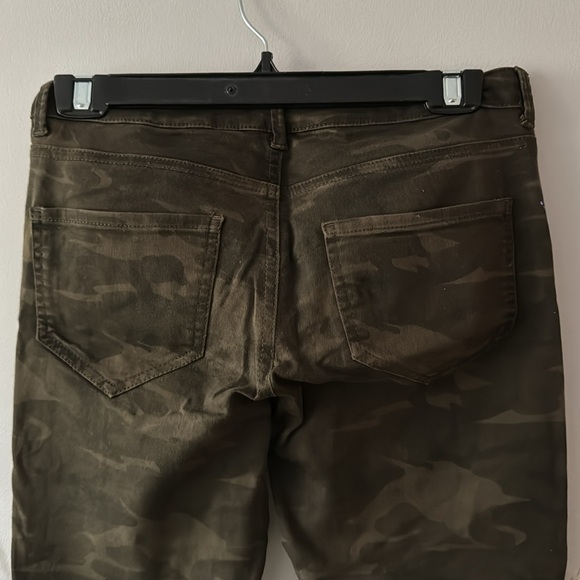 Zara Z1975 skinny moto camouflage high rise denim jeans size 36 / 4 - Picture 7 of 9